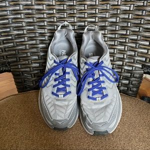 Outdoor Voices x Hoka silver Clifton 4